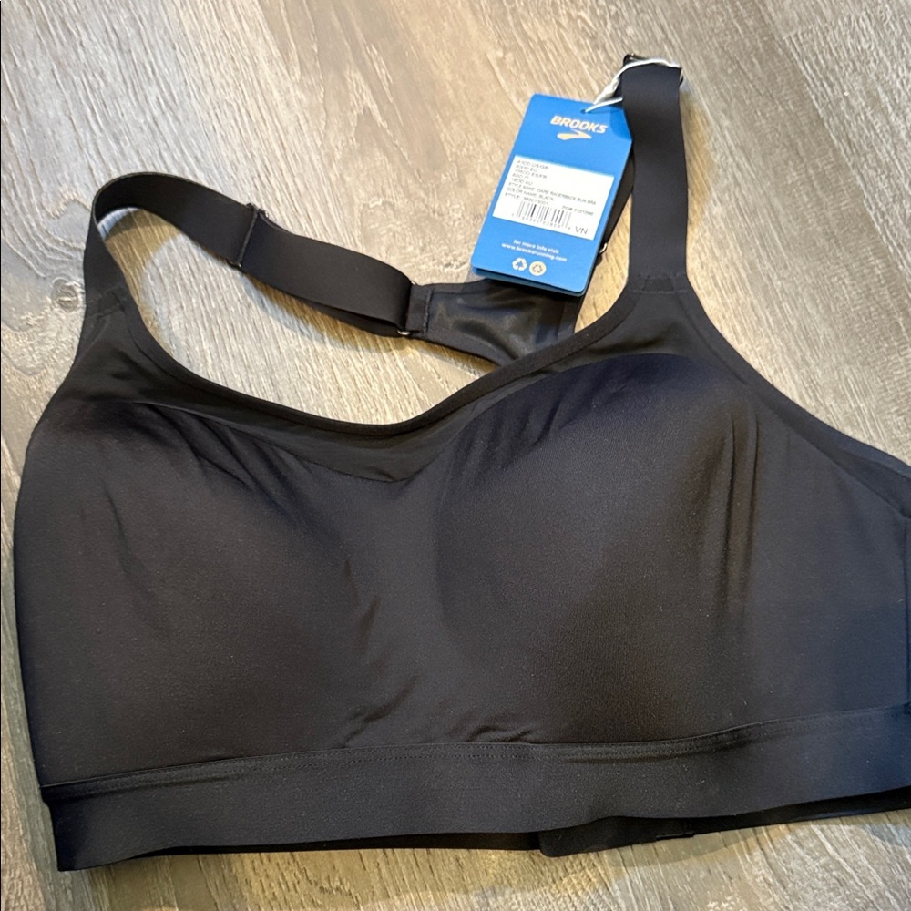 Brooks Black Dare Racerback Sports Bra